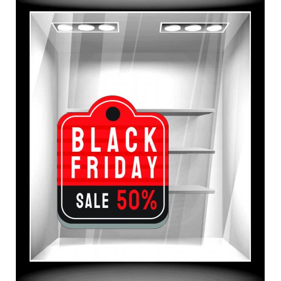 Αυτοκόλλητο Εκπτώσεων - Black Friday 1 Αυτοκόλλητο Εκπτώσεων - Black Friday 1